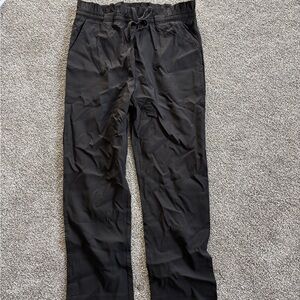 Elegant Black Straight Leg Women's Pants